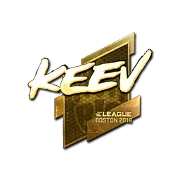 Sticker | keev (Gold) | Boston 2018