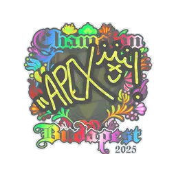 Sticker | apEX (Holo, Champion) | Budapest 2025