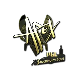 Sticker | apEX (Gold) | Stockholm 2021