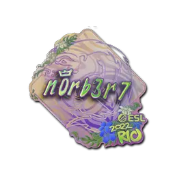 Sticker | n0rb3r7 (Holo) | Rio 2022