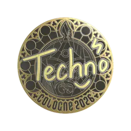 Sticker | Techno4K (Gold) | Cologne 2026