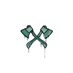 Sealed Graffiti | X-Axes (Frog Green)