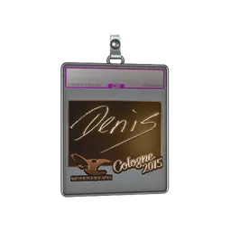 Sticker Slab | denis (Gold) | Cologne 2015