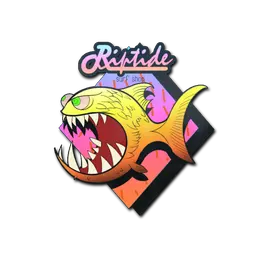 Sticker | Yellow Jaggyfish