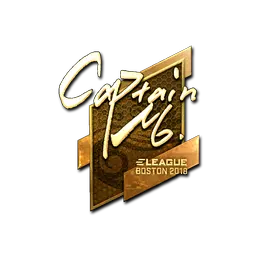 Sticker | captainMo (Gold) | Boston 2018