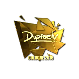Sticker | dupreeh (Gold) | Cologne 2016