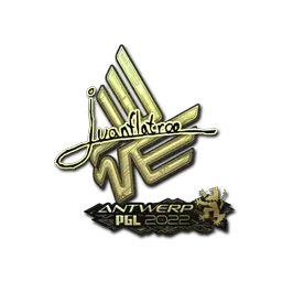 Sticker | juanflatroo (Gold) | Antwerp 2022