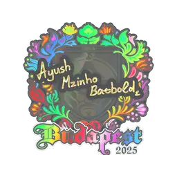 Sticker | mzinho (Holo) | Budapest 2025
