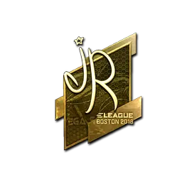 Sticker | jR (Gold) | Boston 2018