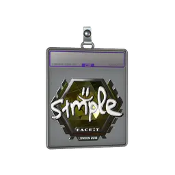 Sticker Slab | s1mple (Foil) | London 2018