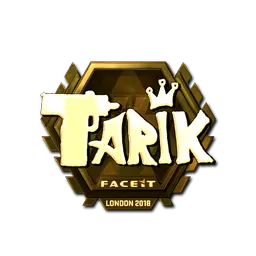 Sticker | tarik (Gold) | London 2018