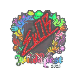 Sticker | sk0R (Holo) | Budapest 2025
