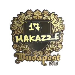 Sticker | makazze (Gold) | Budapest 2025