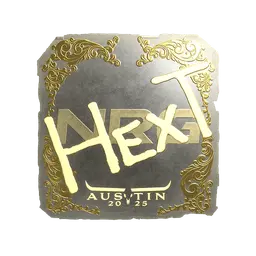 Sticker | HexT (Gold) | Austin 2025