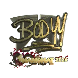 Sticker | bodyy (Gold) | Shanghai 2024