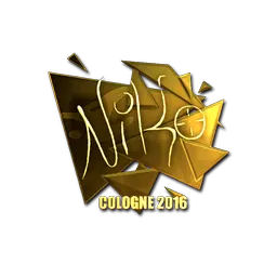 Sticker | NiKo (Gold) | Cologne 2016