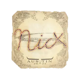 Sticker | nicx | Austin 2025