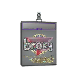 Sticker Slab | broky (Glitter, Champion) | Antwerp 2022