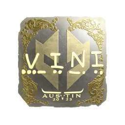 Sticker | VINI (Gold) | Austin 2025