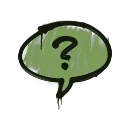 Sealed Graffiti | Question Mark (Battle Green)