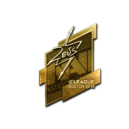 Sticker | Zeus (Gold) | Boston 2018