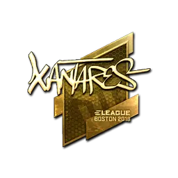Sticker | XANTARES (Gold) | Boston 2018