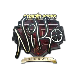 Sticker | NiKo (Gold) | Berlin 2019