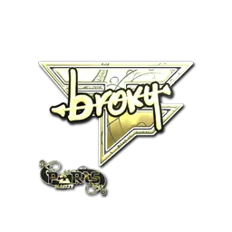 Sticker | broky (Gold) | Paris 2023
