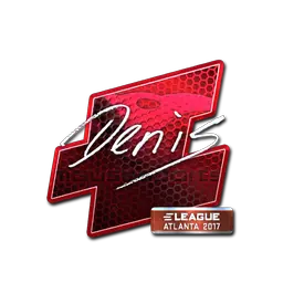 Sticker | denis (Foil) | Atlanta 2017