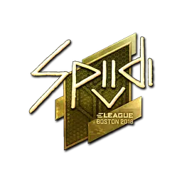 Sticker | Spiidi (Gold) | Boston 2018