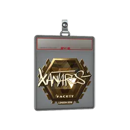 Sticker Slab | XANTARES (Gold) | London 2018