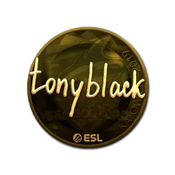 Sticker | tonyblack (Gold) | Katowice 2019