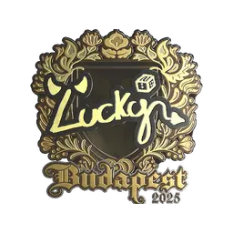 Sticker | Lucky (Gold) | Budapest 2025