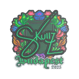 Sticker | skullz (Embroidered) | Budapest 2025