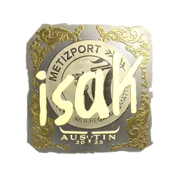 Sticker | isak (Gold) | Austin 2025