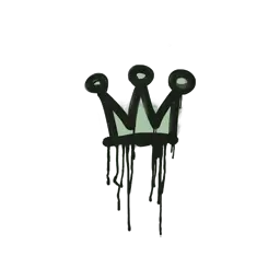 Sealed Graffiti | Little Crown (Cash Green)