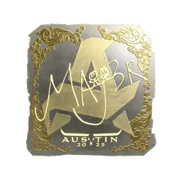Sticker | MAJ3R (Gold) | Austin 2025