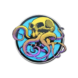 Sticker | Sunset Ocean Tentaskull