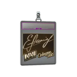 Sticker Slab | flamie (Gold) | Cologne 2015