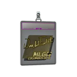 Sticker Slab | WorldEdit (Gold) | MLG Columbus 2016