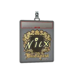 Sticker Slab | nicx (Gold) | Budapest 2025