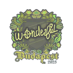 Sticker | w0nderful | Budapest 2025