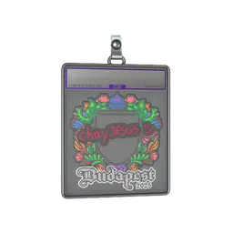 Sticker Slab | chayJESUS (Embroidered) | Budapest 2025
