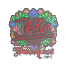 Sticker | jabbi (Embroidered) | Budapest 2025