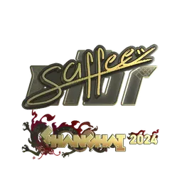 Sticker | saffee (Gold) | Shanghai 2024