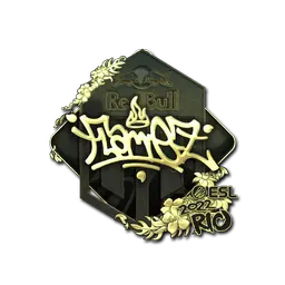 Sticker | FlameZ (Gold) | Rio 2022