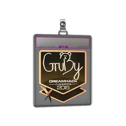 Sticker Slab | GruBy (Gold) | Cluj-Napoca 2015