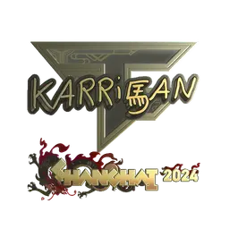 Sticker | karrigan (Gold) | Shanghai 2024