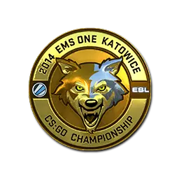 Sticker | Gold ESL Wolf (Foil) | Katowice 2014