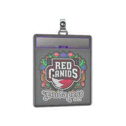 Sticker Slab | RED Canids (Embroidered) | Budapest 2025